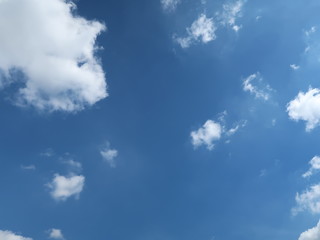 Blue sky have white clouds, nature sky. 