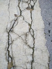Obraz premium cracked asphalt texture