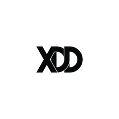 xdd letter original monogram logo design