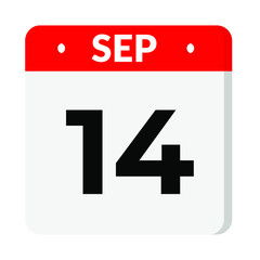 14 September calendar icon