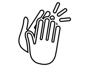 Obraz premium Applause icon material / vector