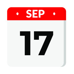 17 September calendar icon