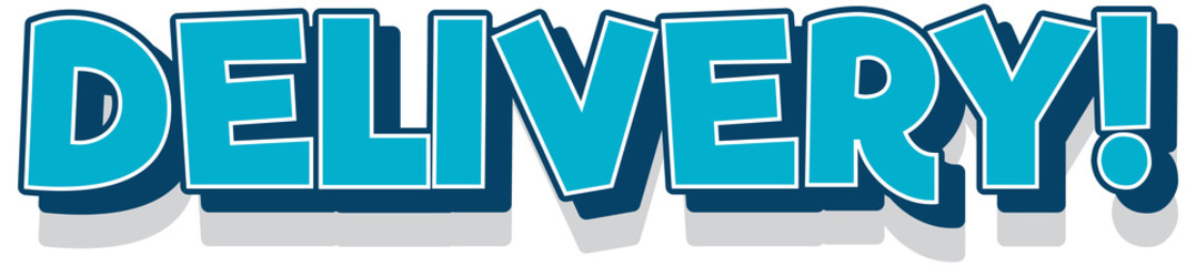 Text delivery banner on white background