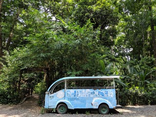 Left behind truck in botanical garden in Manila.