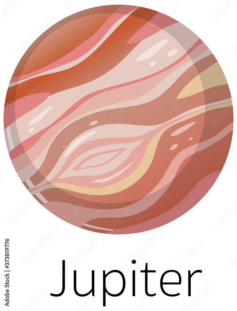 Canvas Prints isolated jupiter on white background