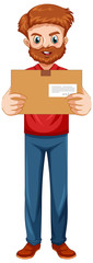 Fototapeta premium Delivery man wearing uniform