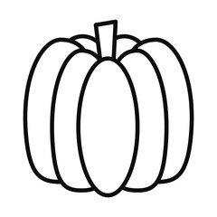 pumpkin icon image, line style