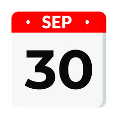 30 September calendar icon