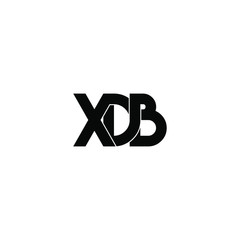 xdb letter original monogram logo design