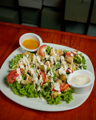 Caesar salad with grilled chicken