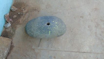 A stone with hole