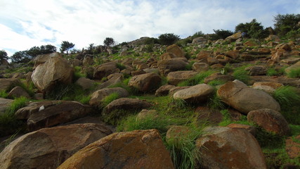 rocks in the mountains