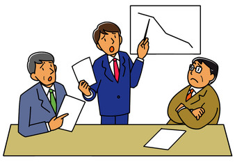 会議をするビジネスマン