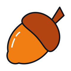 acorn icon image, line and fill style