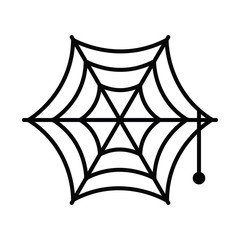 halloween concept, spiderweb icon, flat style