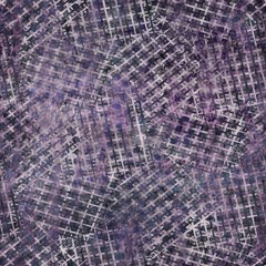 Dark moody purple and green geometric shape seamless textural repeat pattern. Highly intricate and deeply detailed background swatch. Luxurious rich fashion textile geo feel.