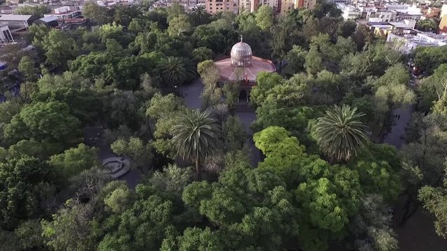 Kiosco vista a&eacute;rea Ciudad de M&eacute;xico