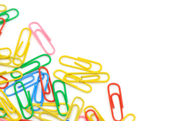 colorful paper clips