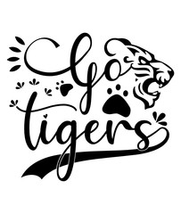 vector illustration of a black tigers