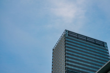 Fototapeta na wymiar The facade of a business buildings in Shanghai, China.