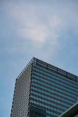 Fototapeta premium The facade of a business buildings in Shanghai, China.
