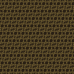 vector seamless pattern with golden elements