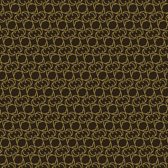 vector seamless pattern with golden elements