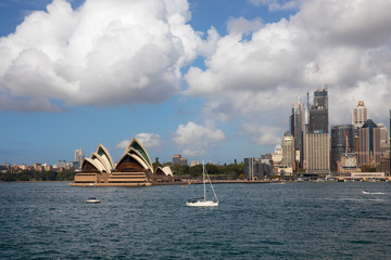 Sydney Opera House and city scape in Australia