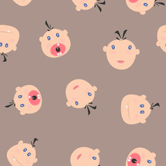 Vector children's seamless pattern.