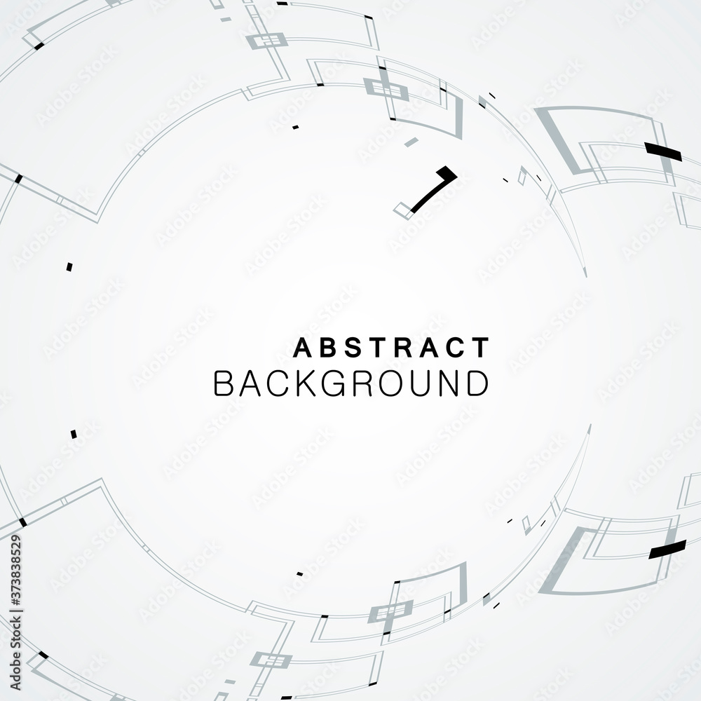 Poster abstract rounded shapes on white background. vector collection. cloud line art and business concept 