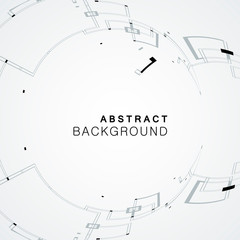 Abstract rounded shapes on white background. Vector collection. Cloud line art and business concept cover