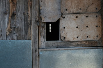 old wooden door