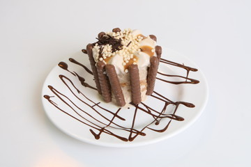 cake with chocolate
