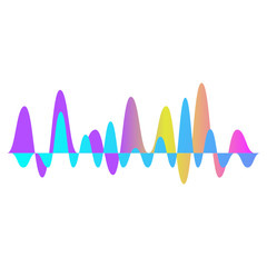 
Electric waves, flat illustration of sound waves in editable style 
