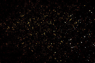 Abstract illustration with small squares and pixels.