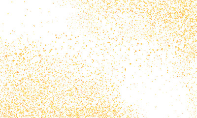 gold placer, small gold dots on a white background Abstract festive background.