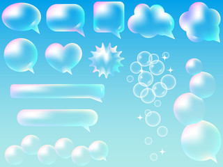 シャボン玉の吹き出し