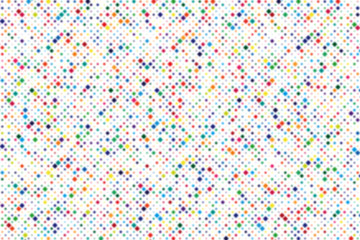 Abstract illustration with small squares and pixels.