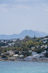 Panoramic view of seaside in Gammarth. Tunisia, North Africa