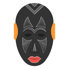 
Editable flat design of kota mask vector 
