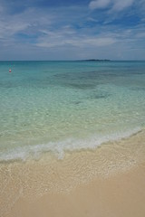 Fototapeta na wymiar Sandy beach with turquoise water