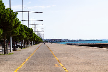 Fototapeta na wymiar Photo of the port of Thessaloniki in Greece