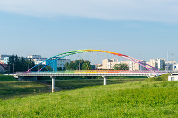 Narutowicz Bridge in Rzeszow, Poland.