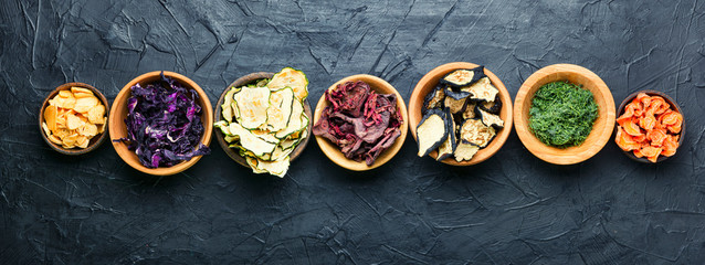Assortment of dry vegetables