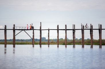 U Bein Bridge, Amarapura, Myanmar