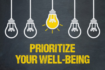 prioritize your well-being