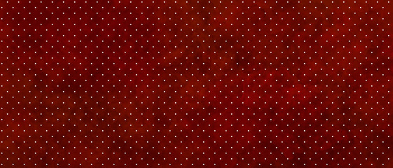 Obraz premium rich dark red watercolor grunge background with white small polka dots. Festive background for decor