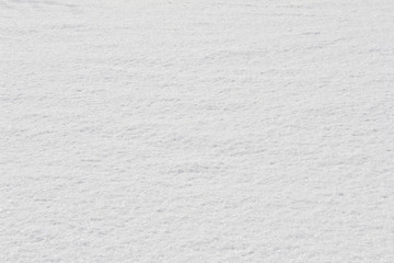 Texture of fresh snow covering the ground in winter .