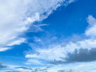 Cloud with blue sky in the summer