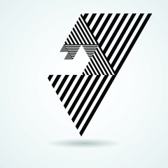 Vector Hipster Triangle Background . poster with different elements. Abstract Geometrical Poster. Modern Design Template with geometric shapes in various forms.illustration.